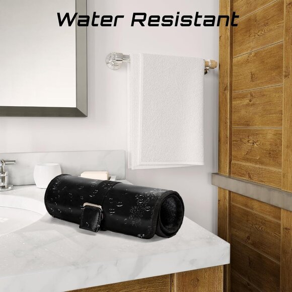 NWT Hanging Travel Toiletry Bag  Black or Brown - Picture 4 of 9